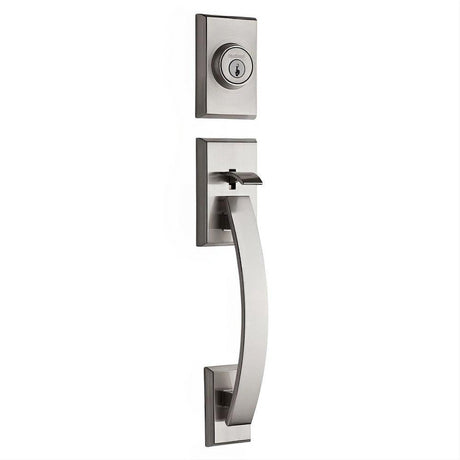 Kwikset 802TVHLIP-15 Tavaris Dummy Handleset Satin Nickel