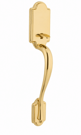 Kwikset 814AN-L03 Arlington Handle Only; No Deadbolt with RCAL Latch and RCS Strike Lifetime Brass