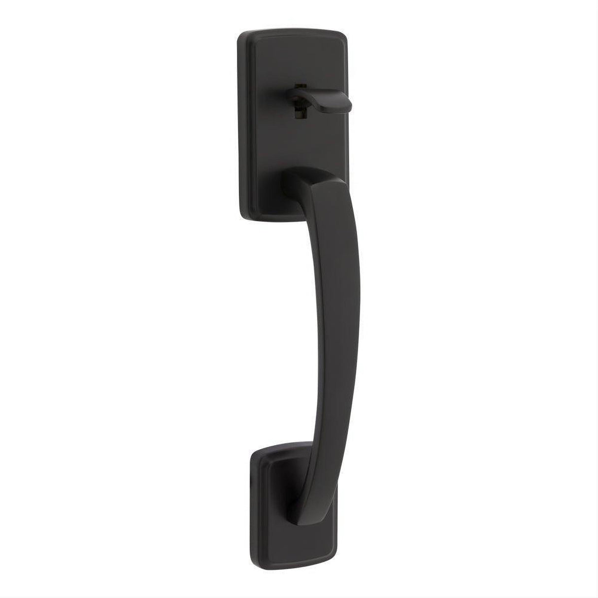 Kwikset 814BFH-514 Brentford Handle Only; No Deadbolt with 6AL Latch and RCS Strike Matte Black