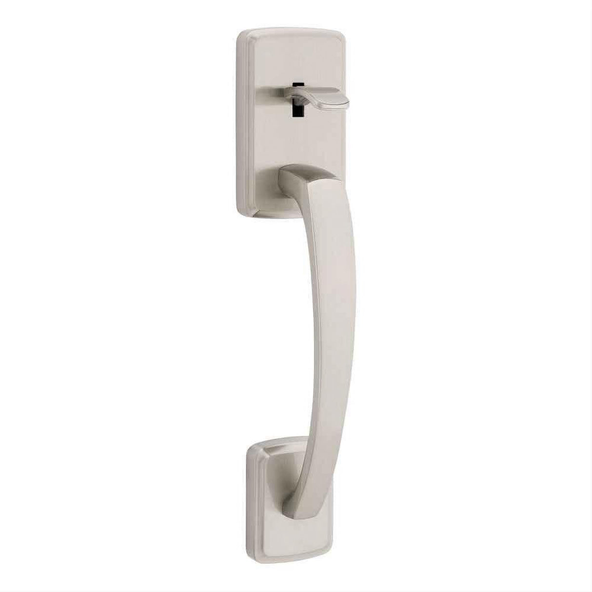Kwikset 815BFHXSOK-15 Passage Brentford Handleset with Sora Knob Interior Trim No Deadbolt with 6AL Latch and RCS Strike Satin Nickel