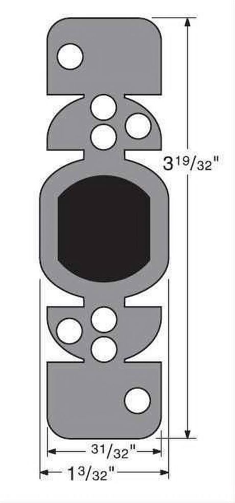 Kwikset 81640-003 Plastic Strike Box for All Deadbolt Strikes