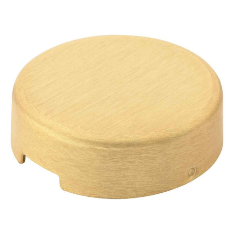 Kwikset 81696-006 Contemporary Screw Cap Cover - Satin Brass