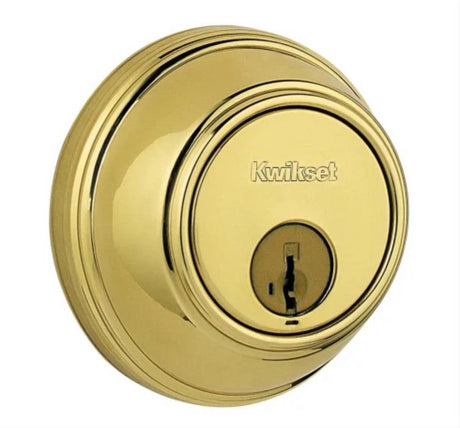 Kwikset 817-514S Key Control Deadbolt SmartKey with RCAL Latch and RCS Strike Matte Black