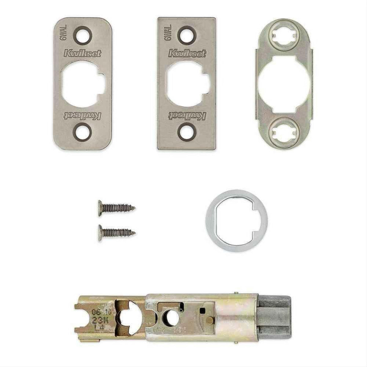 Kwikset 81825-004 6 Way Adjustable Deadlatch - Satin Nickel