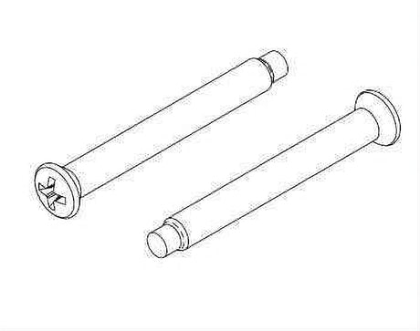 Kwikset 81835-001 KSP and MSP Knob and Lever Machine Screw Pack - Bright Brass