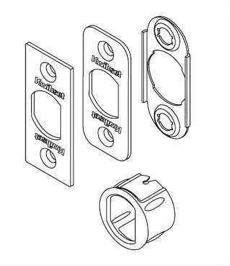 Kwikset 81844-008 6 Way Deadlatch Service Kit - Satin Nickel