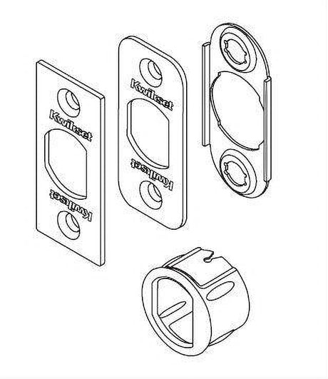 Kwikset 81844-011 6 Way Deadlatch Service Kit - Bright Brass