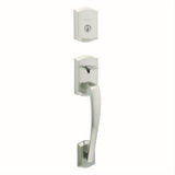 Kwikset 818PTHLIP-15S.STRKP Single Cylinder Prescott Exterior Handleset with SmartKey Satin Nickel