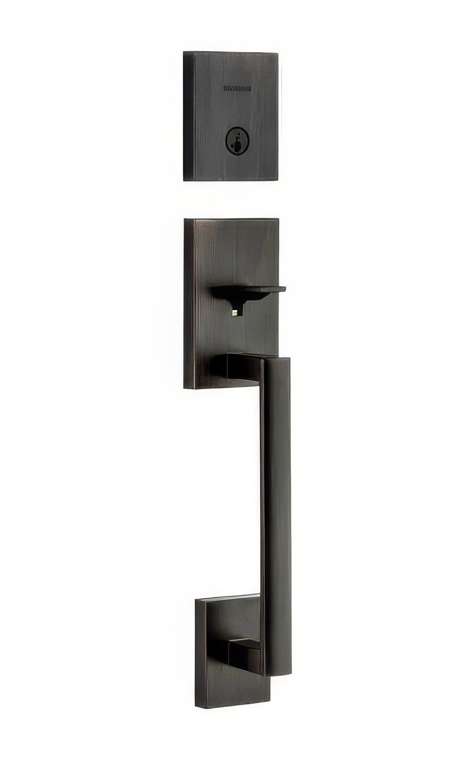Kwikset 818SCELIP-11PS.STRKP Single Cylinder San Clemente Exterior Handleset with SmartKey Venetian Bronze