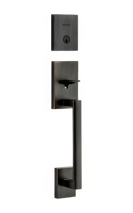 Kwikset 818SCELIP-11PS.STRKP Single Cylinder San Clemente Exterior Handleset with SmartKey Venetian Bronze