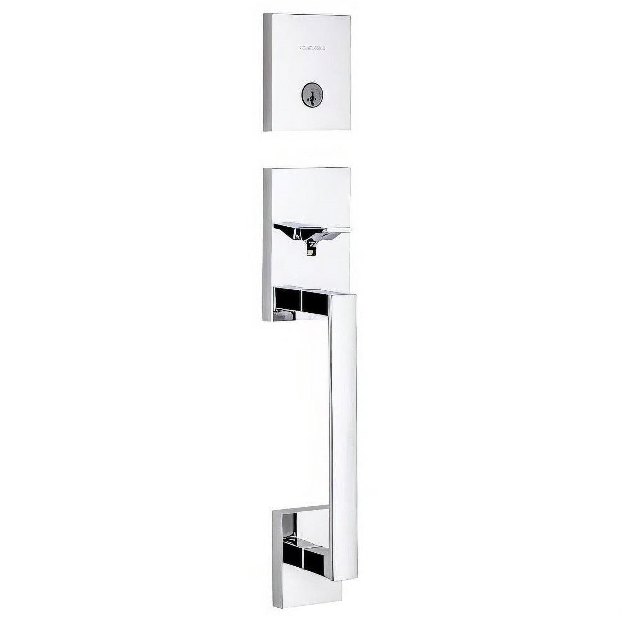 Kwikset 818SCELIP-15S.STRKP-18GS.STRKP Single Cylinder San Clemente Exterior Handleset with SmartKey with 6AL Latch and STRKP Strike Pack which includes Square Corner; Round Corner and 5303 Round Corner Full Lip Strikes Satin Nickel