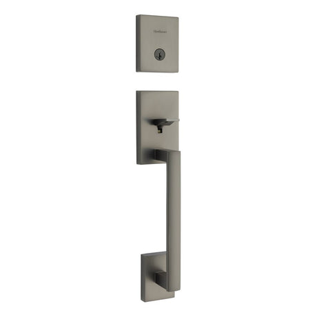 Kwikset 818SCELIP-18GS.STRKP Single Cylinder San Clemente Exterior Handleset in Iron Black