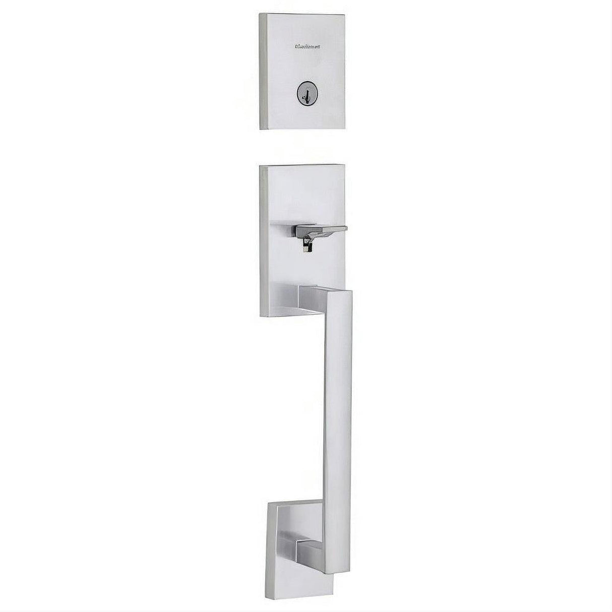 Kwikset 818SCELIP-26DS.STRKP Single Cylinder San Clemente Exterior Handleset with SmartKey Satin Chrome