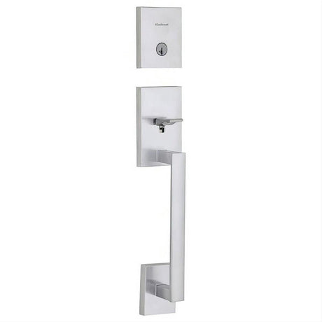 Kwikset 818SCELIP-26DS.STRKP Single Cylinder San Clemente Exterior Handleset with SmartKey Satin Chrome