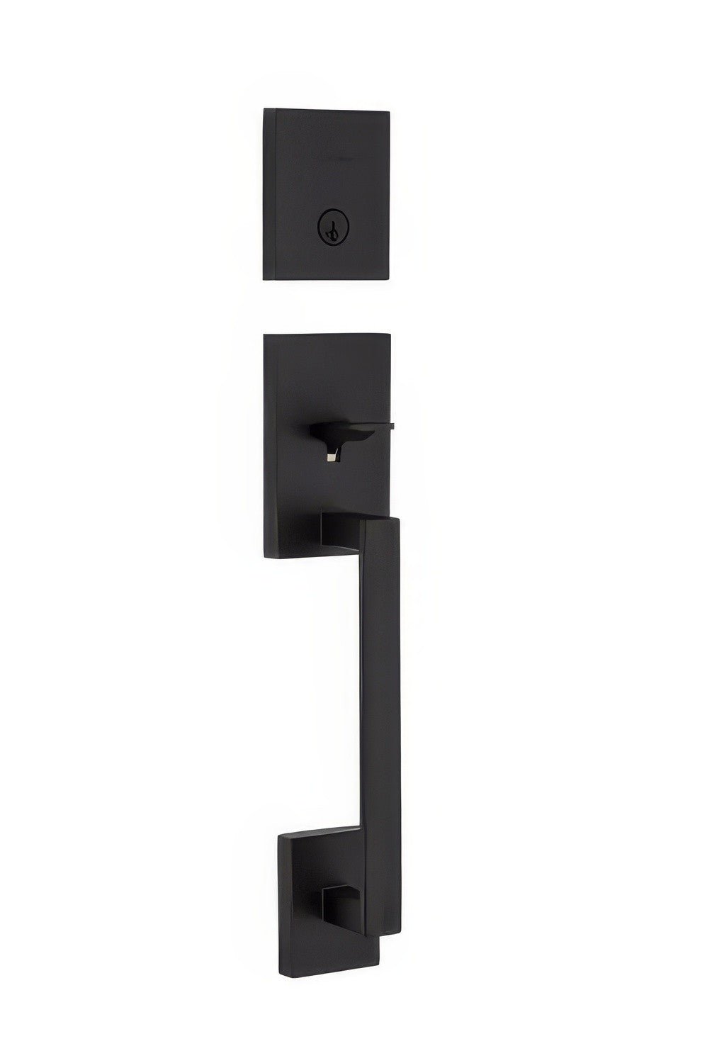 Kwikset 818SCELIP-514S.STRKP Single Cylinder San Clemente Exterior Handleset with SmartKey Matte Black