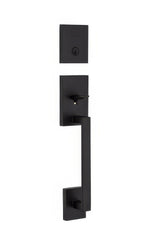 Kwikset 818SCELIP-514S.STRKP Single Cylinder San Clemente Exterior Handleset with SmartKey Matte Black