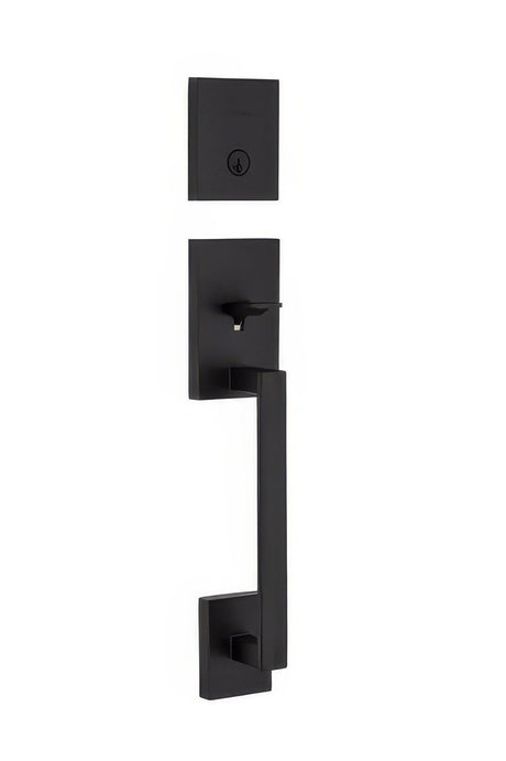 Kwikset 818SCELIP-514S.STRKP Single Cylinder San Clemente Exterior Handleset with SmartKey Matte Black