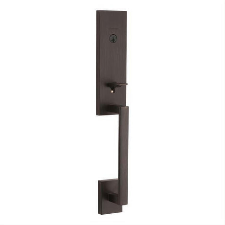 Kwikset 818VNHLIP-11PS.STRKP Single Cylinder Vancouver Exterior Handleset with SmartKey Venetian Bronze