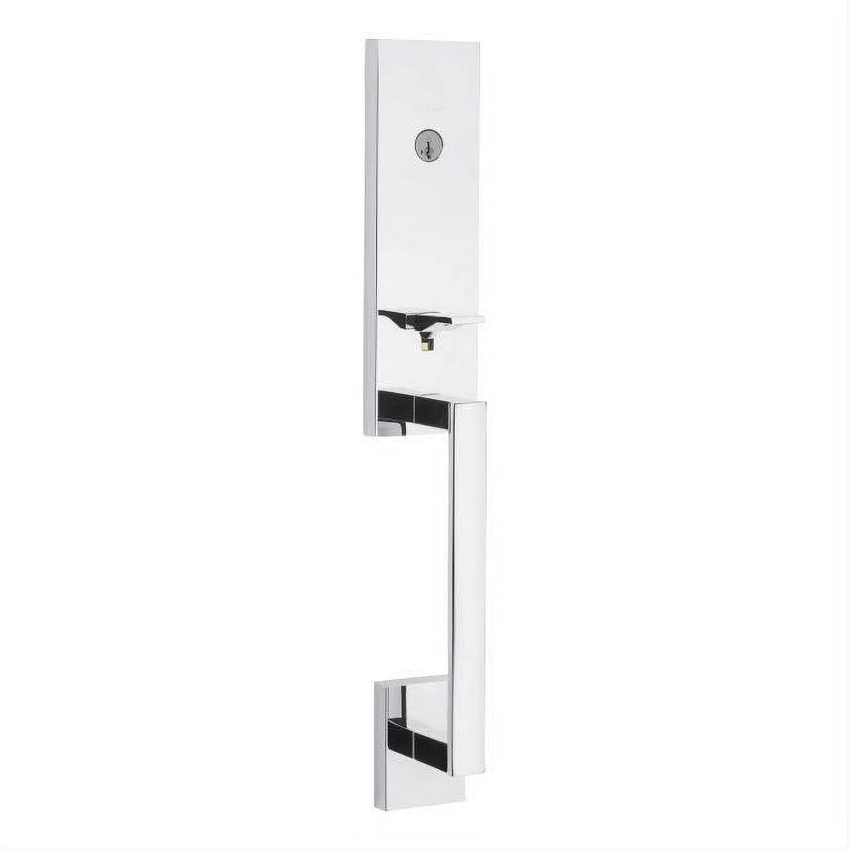Kwikset 818VNHLIP-26S.STRKP Single Cylinder Vancouver Exterior Handleset with SmartKey Bright Chrome