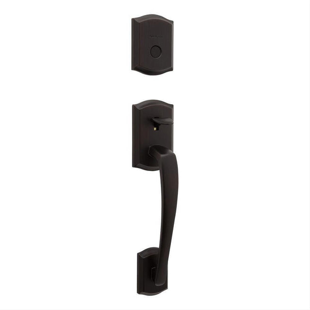 Kwikset 819PTHLIP-11P Dummy Prescott Exterior Handleset Trim Venetian Bronze