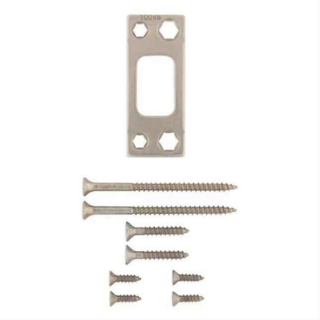 Kwikset 820049-005-00 Square Corner Deadbolt Strike Satin Nickel