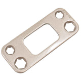 Kwikset 820050-005 Round Corner Deadbolt Strike - Satin Nickel