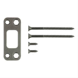 Kwikset 820050-008 Round Corner Deadbolt Strike - Gunmetal