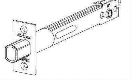 Kwikset 82730-002 5" Square Deadbolt Latch for US26 Bright Chrome and US26D Satin Chrome Bright Chrome / Satin Chrome