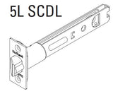 Kwikset 83014-01 Clear Pack 5" Square Deadlatch in Polished Chrome