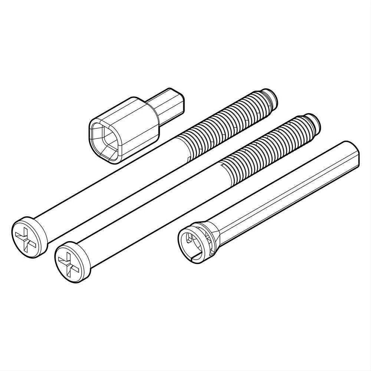 Kwikset 83022-002 Thick Door Screw Pack - Satin Nickel