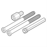 Kwikset 83022-002 Thick Door Screw Pack - Satin Nickel