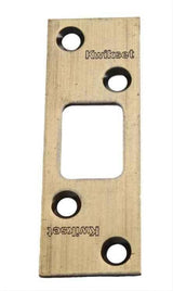 Kwikset 83222-002 3-5/8 Inch Square Deadbolt Strike - Bright Brass
