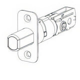 Kwikset 83347-15 Adjustable Radius Deadbolt Latch Satin Nickel