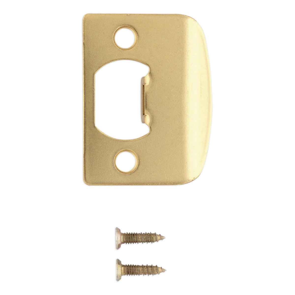 Kwikset 83437-047 Square Corner Full Lip Strike - Bright Brass