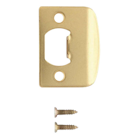 Kwikset 83437-047 Square Corner Full Lip Strike - Bright Brass