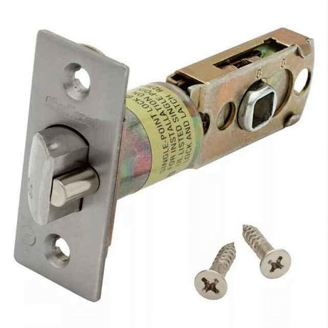 Kwikset 83517-002 Adjustable Square Corner Deadlatch - Matte Black