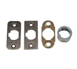 Kwikset 83714-001 Adjustable Plain Latch FD Rated - Bright Brass