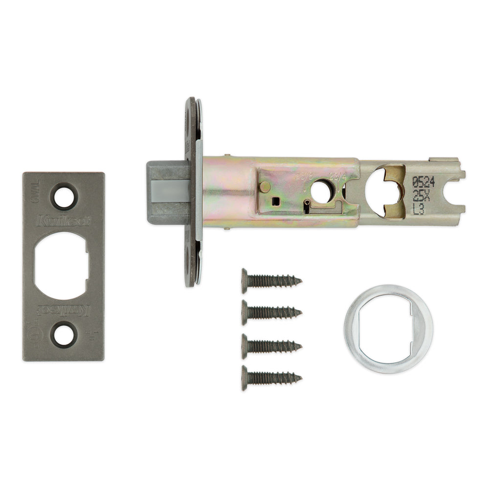 Kwikset 83714-006 Adjustable Plain Latch FD Rated - Gunmetal
