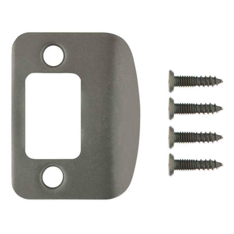 Kwikset 83796-025 Radius Corner Full Lip Strike - Gunmetal