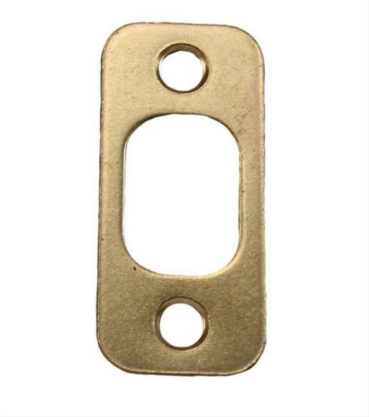 Kwikset 85063-001 1" x 2-1/4" Radius Corner Deadbolt Strike Bright Brass
