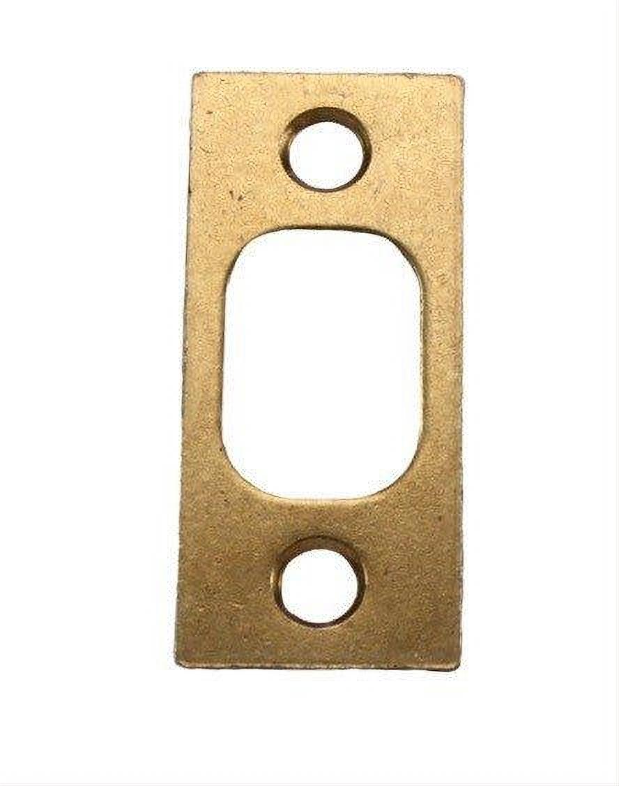Kwikset 85072-020 1" x 2-1/4" Square Corner Deadbolt Strike Bright Brass