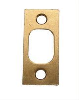 Kwikset 85072-020 1" x 2-1/4" Square Corner Deadbolt Strike Bright Brass
