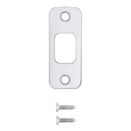 Kwikset 85279-002 1-1/8" x 2-3/4" Round Corner Deadbolt Strike for US26 Bright Chrome and US26D Satin Chrome Bright Chrome / Satin Chrome