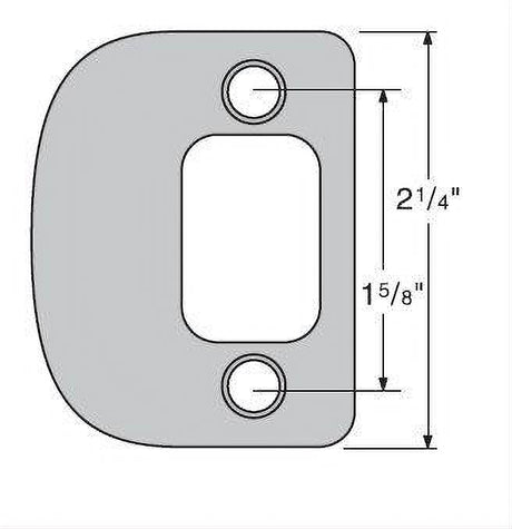 Kwikset 85303-017 Radius Corner Deadbolt Full Lip Strike for US11P Venetian Bronze and 514 Matte Black Venetian Bronze / Matte Black