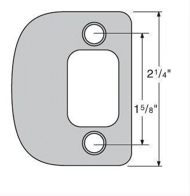 Kwikset 85303-017 Radius Corner Deadbolt Full Lip Strike for US11P Venetian Bronze and 514 Matte Black Venetian Bronze / Matte Black