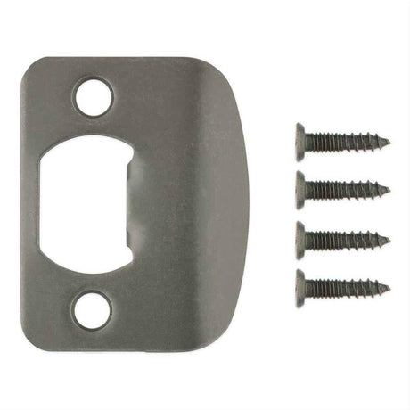 Kwikset 85303-019 Radius Corner Deadbolt Full Lip Strike - Satin Brass