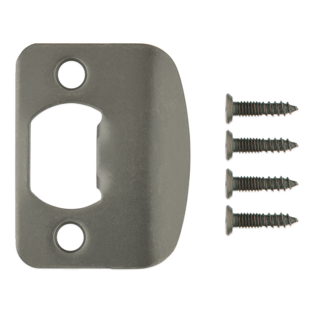 Kwikset 85303-020 Radius Corner Deadbolt Full Lip Strike - Gunmetal