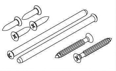 Kwikset 86171-001-00 660 Screw Pack Bright Brass