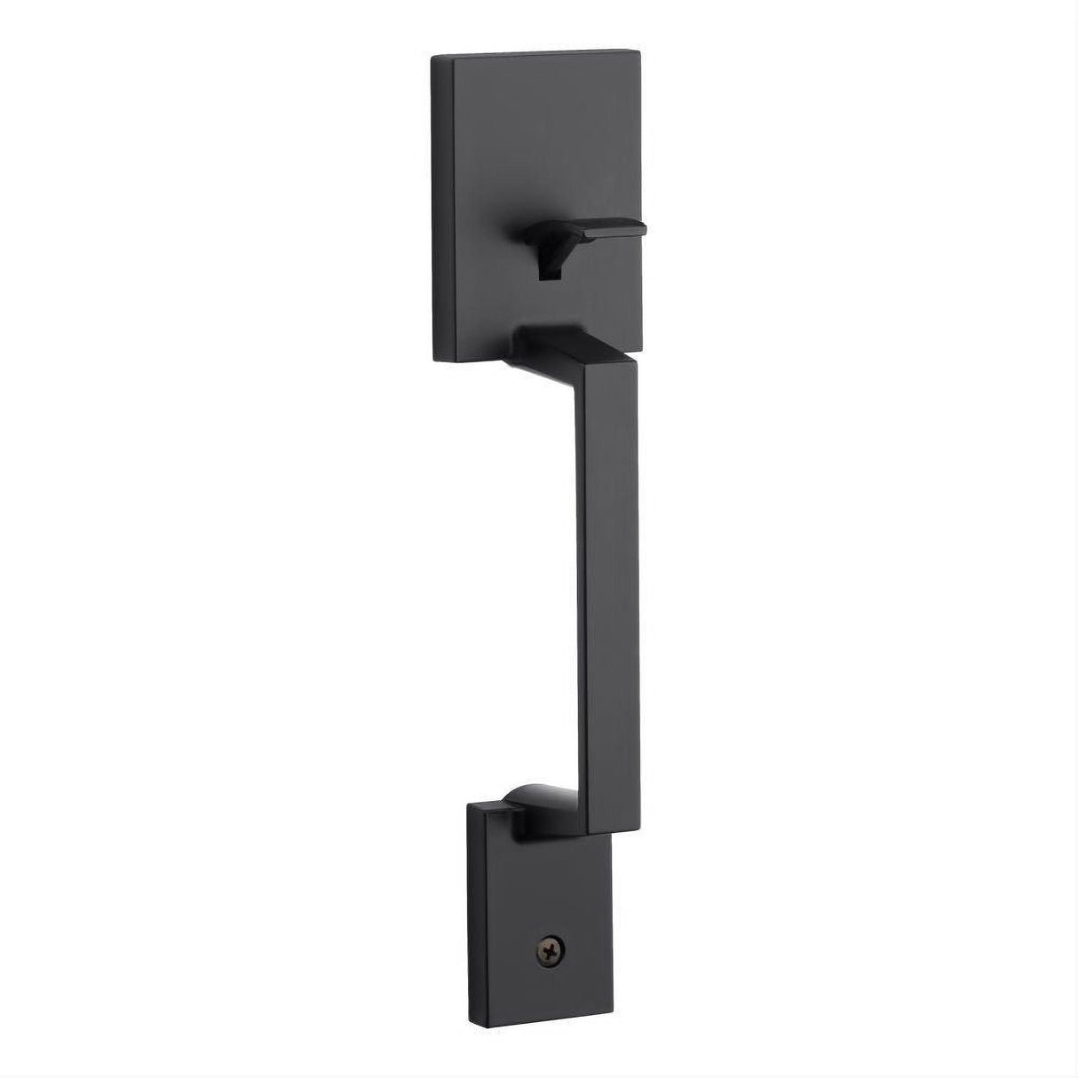 Kwikset 898AMD-514 Amador Handle Only; No Deadbolt with RCAL Latch and RCS Strike Matte Black