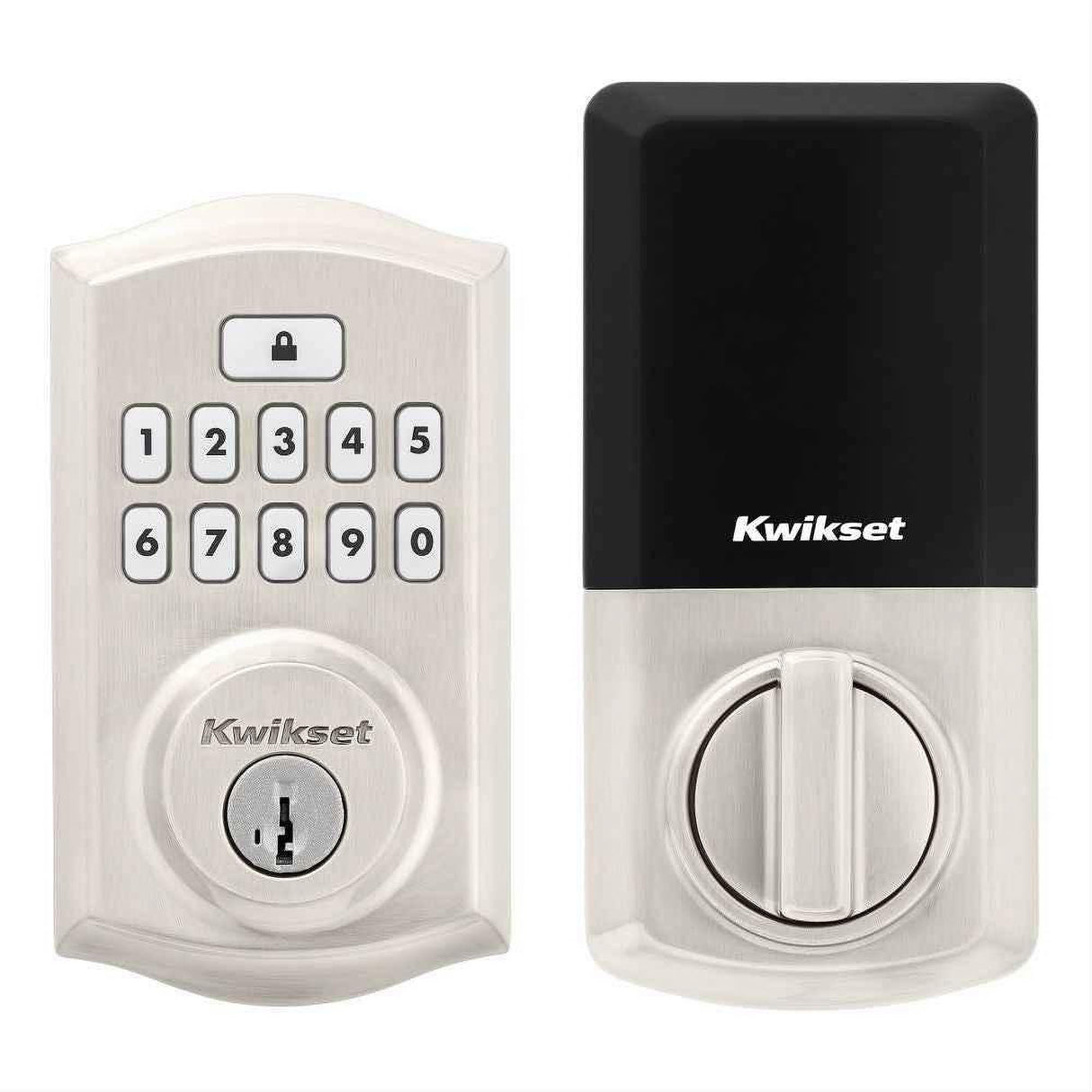 Kwikset 9260TRL-15S SmartCode Electronic Deadbolt with SmartKey Satin Nickel